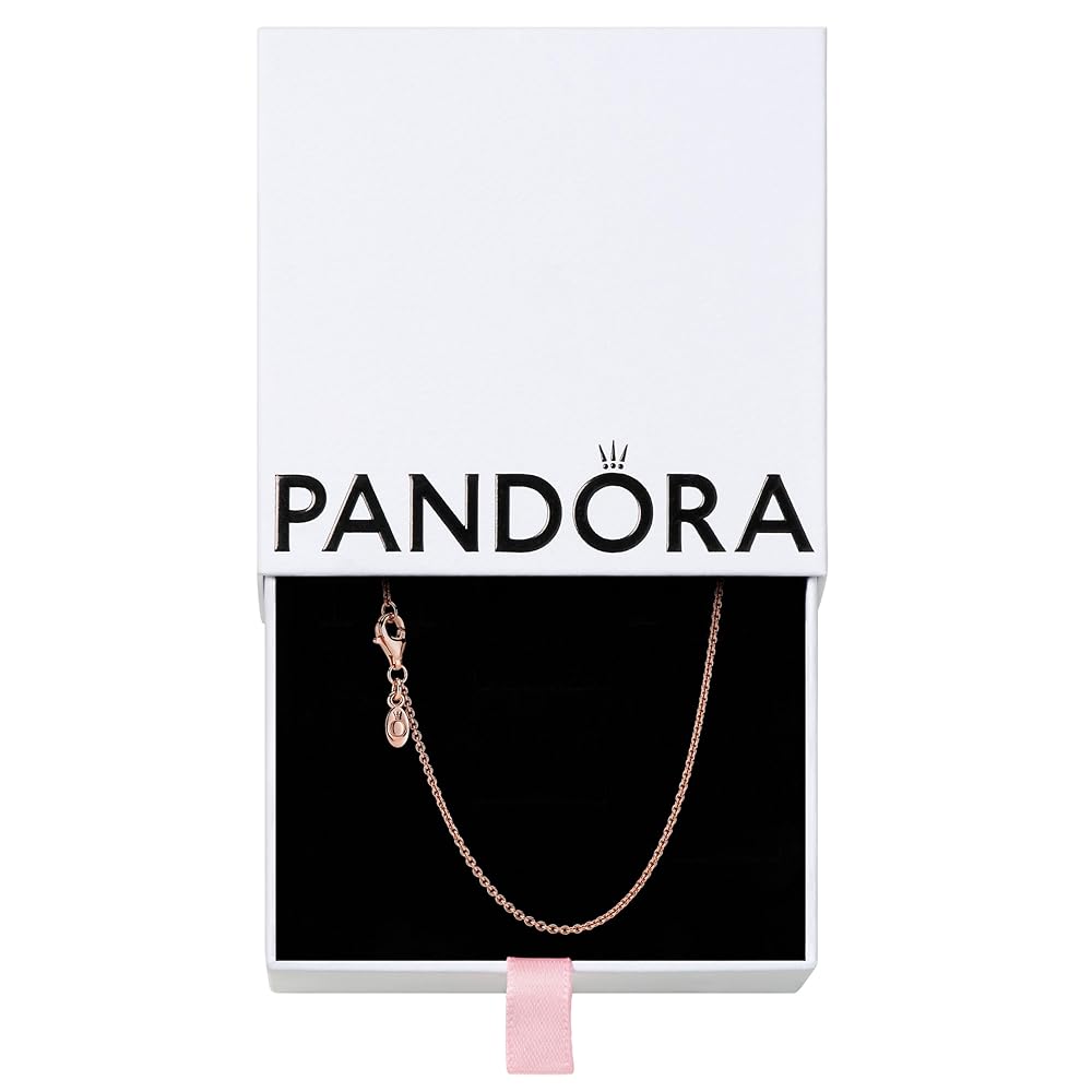 Amazon | PANDORA Jewelry クラシックケーブルチェーンローズ